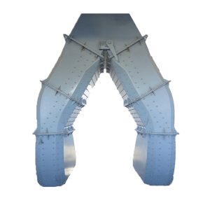 耐磨抑尘防堵曲线落料管